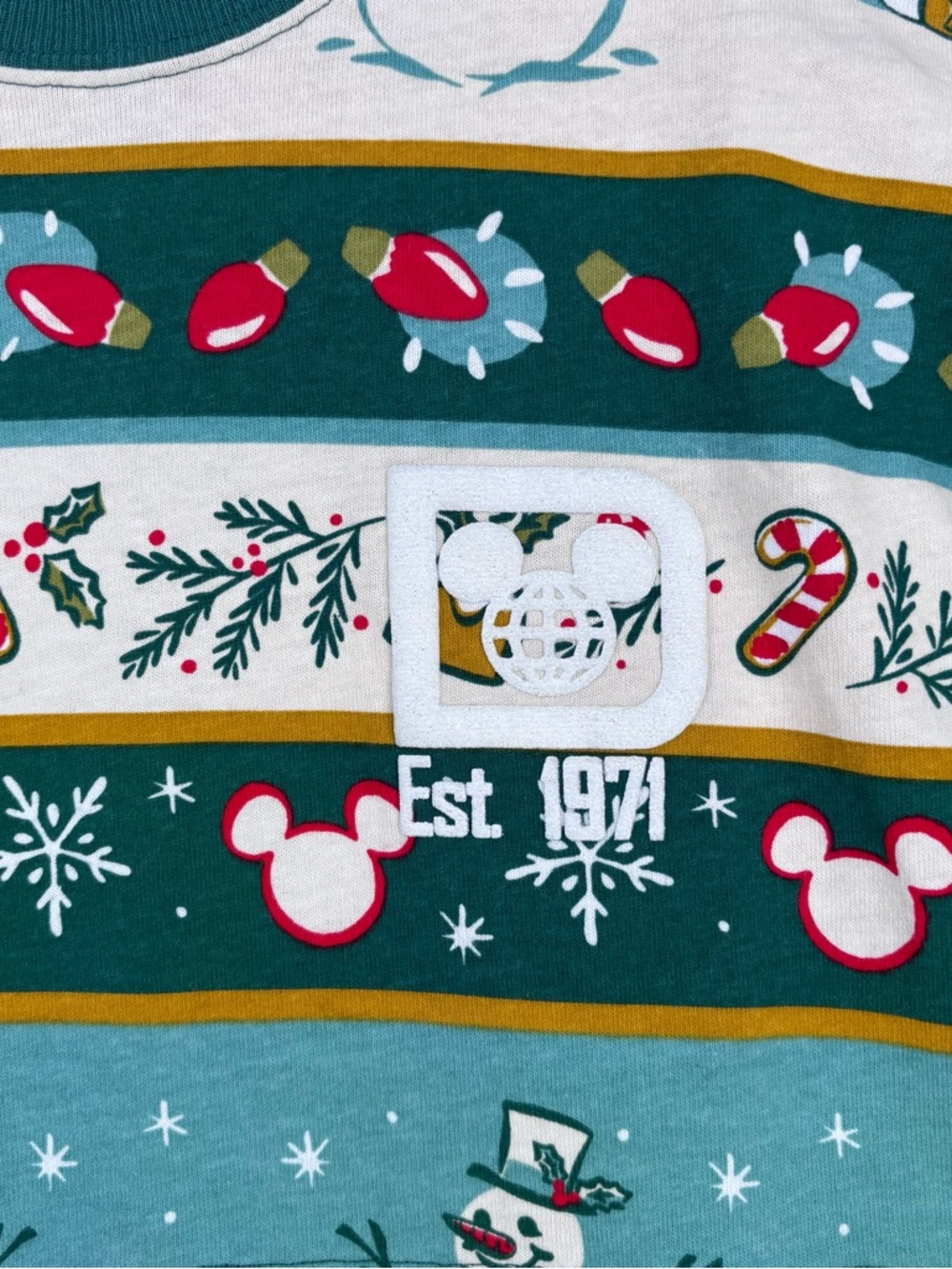 Disney 2022 Mickey Mouse Christmas Spirit Jersey Holiday Festive Women’s XL - Picture 6 of 11